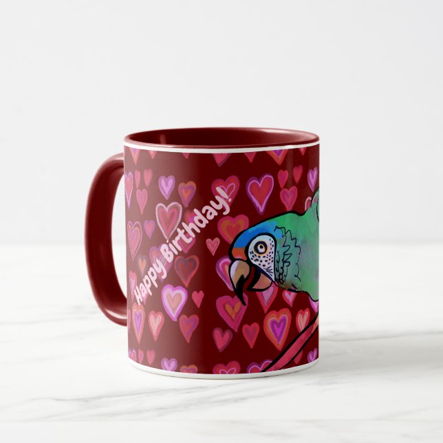 Pintô feliz caneca de café de dois tons (Frente Esquerda)