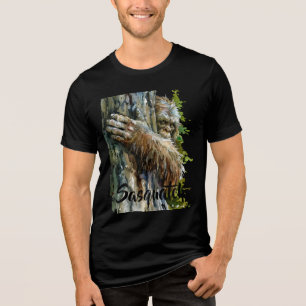 Pintor aquarela Bigfoot Sasquatch Habitante da Flo