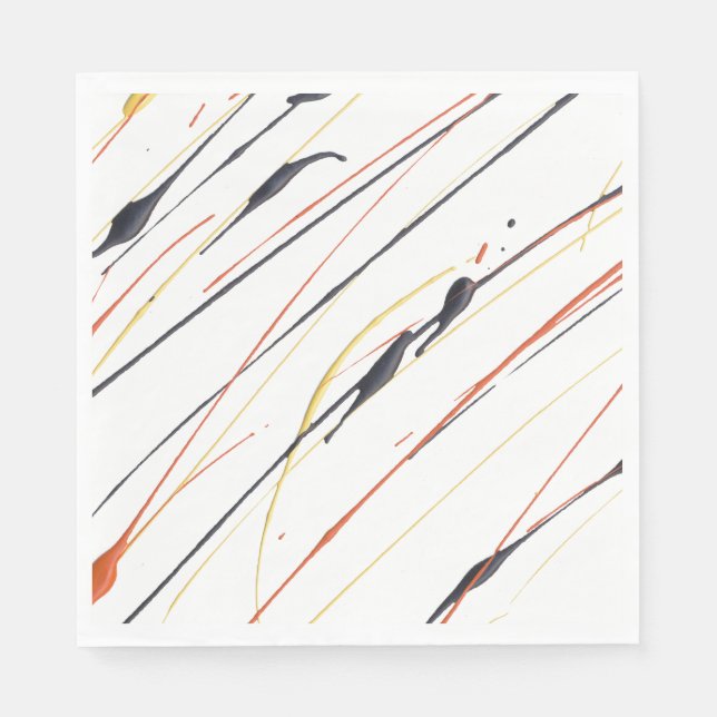 Pintor de couro flamejante Papel para guardanapos (Frente)