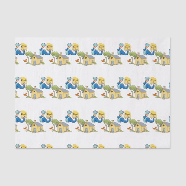 Pintor de Papel Tecido Decorativo (Frente )