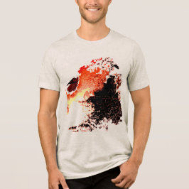 Pintor de pincel amarelo-alaranjado esfregando Des