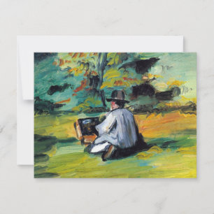 Pintor em Trabalho por Paul Cezanne, Arte Fina Vin