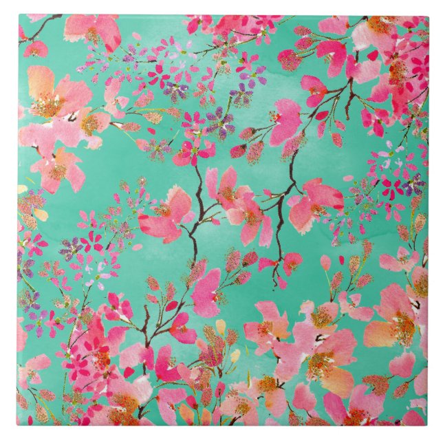 Pintor manual elegante primavera floral (Frente)