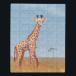 Pintor Safari Baby Giraffe<br><div class="desc">quebra-cabeça de pintura de girafa fofa. Arte original de Komila Y.</div>