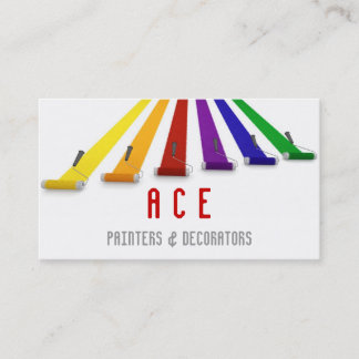 Pintores e cartão de visita dos decoradores