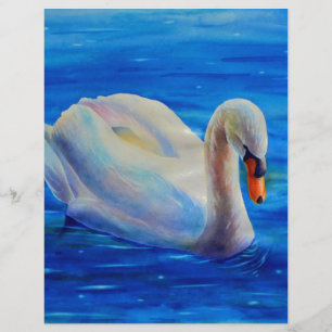Pintura a aquarela branca, aves aquáticas, aves
