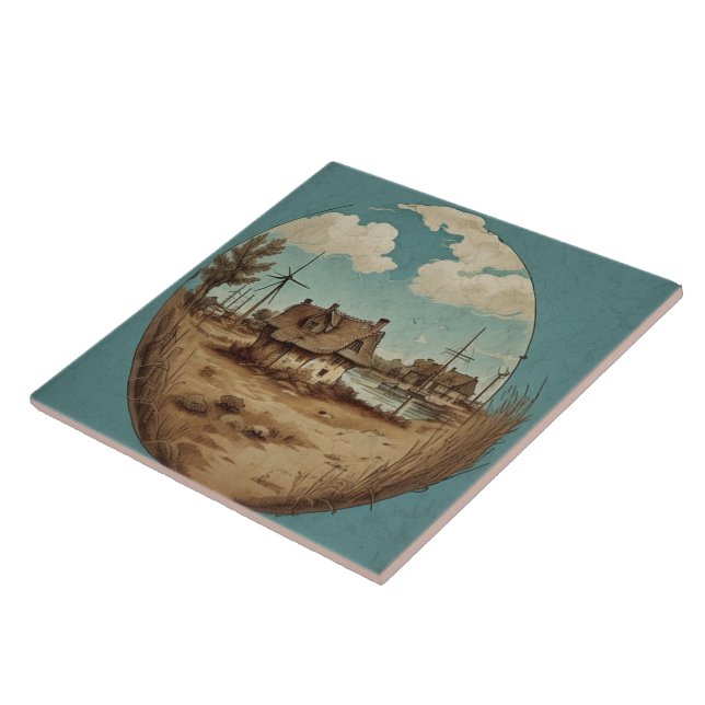 Pintura a óleo das paisagens marítimas n.o9 (Lateral)