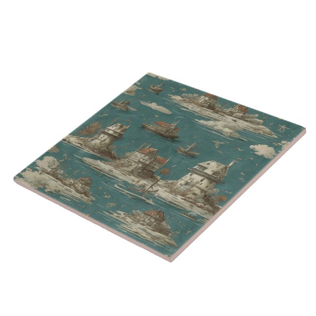 Pintura a óleo das paisagens marítimas n.o 11 (Lateral)