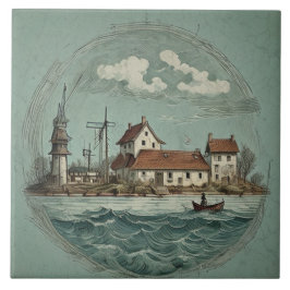 Pintura a óleo das paisagens marítimas n.o 15