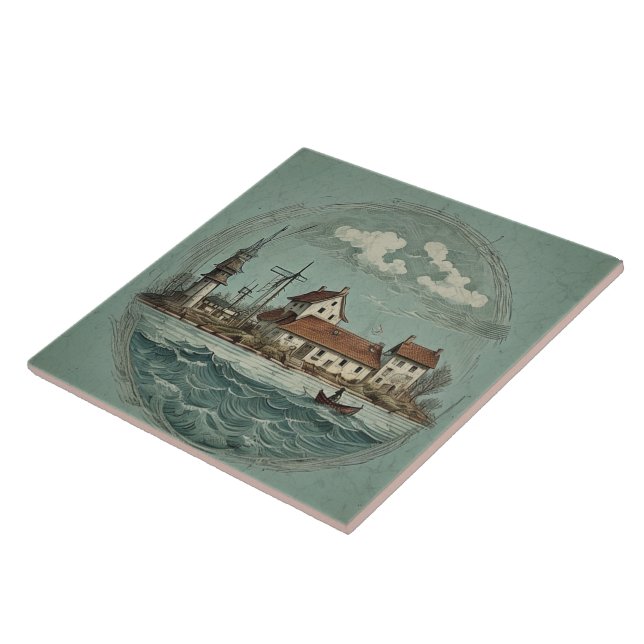 Pintura a óleo das paisagens marítimas n.o 15 (Lateral)