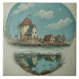 Pintura a óleo das paisagens marítimas n.o 16