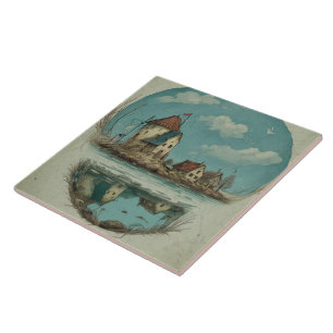 Pintura a óleo das paisagens marítimas n.o 16