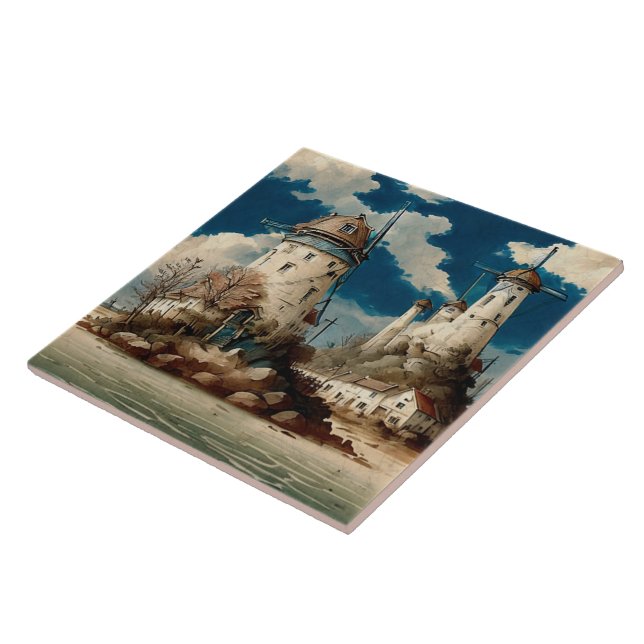 Pintura a óleo das paisagens marítimas n.o 8 (Lateral)