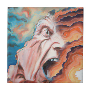 Pintura a óleo de ondas de pânico