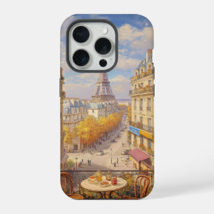 Pintura a Óleo de Vista de Varanda Romântica Paris