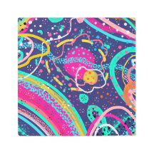 Pintura Abstrata: Céu Sereno