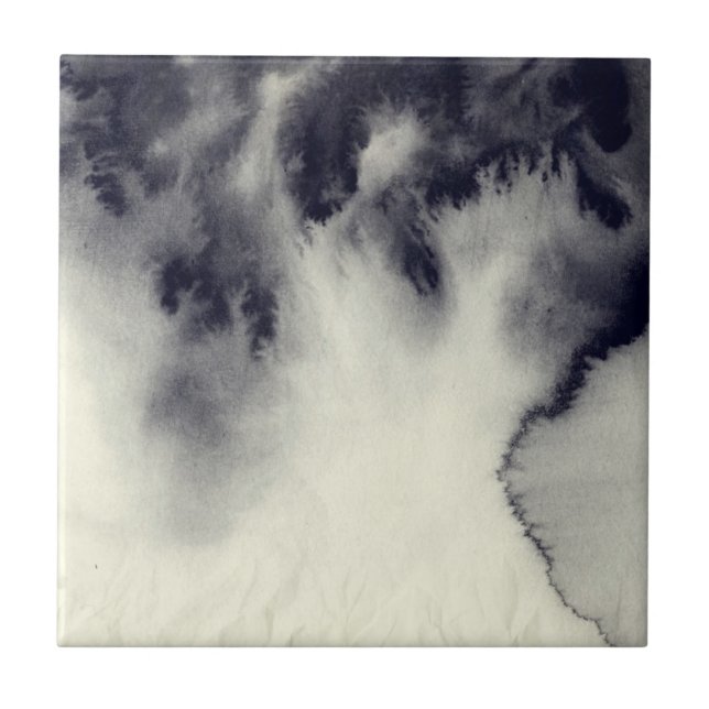 Pintura abstrata da tinta na textura do papel do (Frente)