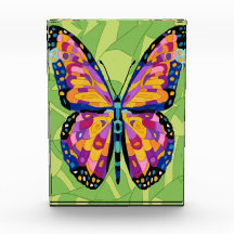 Pintura abstrata de borboleta