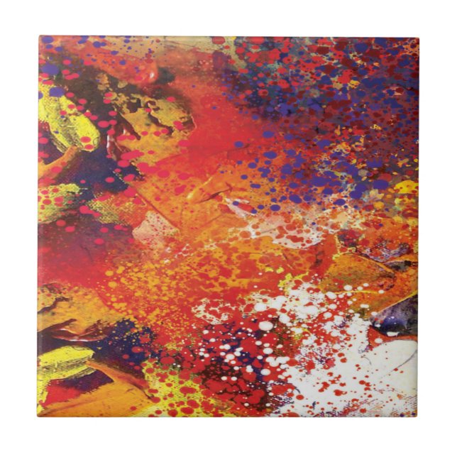 Pintura Abstrata de respingos (Frente)