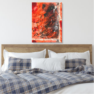 Pintura Abstrata Moderna em Impressão de Tela