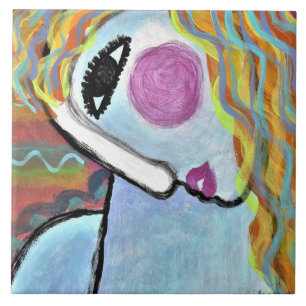 Pintura Abstrata Original de uma Mulher