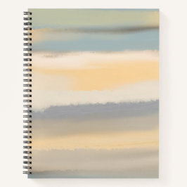 Pintura abstrata paisagem em aquarela desbotada