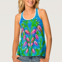 Pintura Acrílica de Flores de Praia