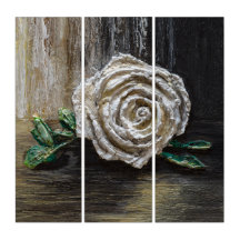 Pintura Acrílica Rosa Branca