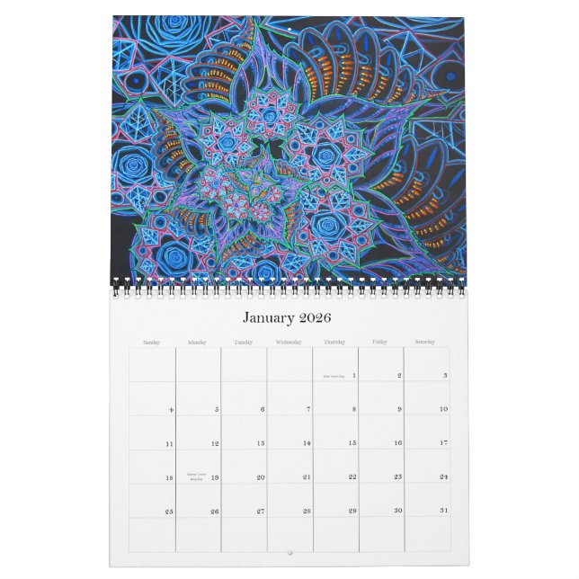 Pintura ao dançar o calendário 2011 (Jan 2026)