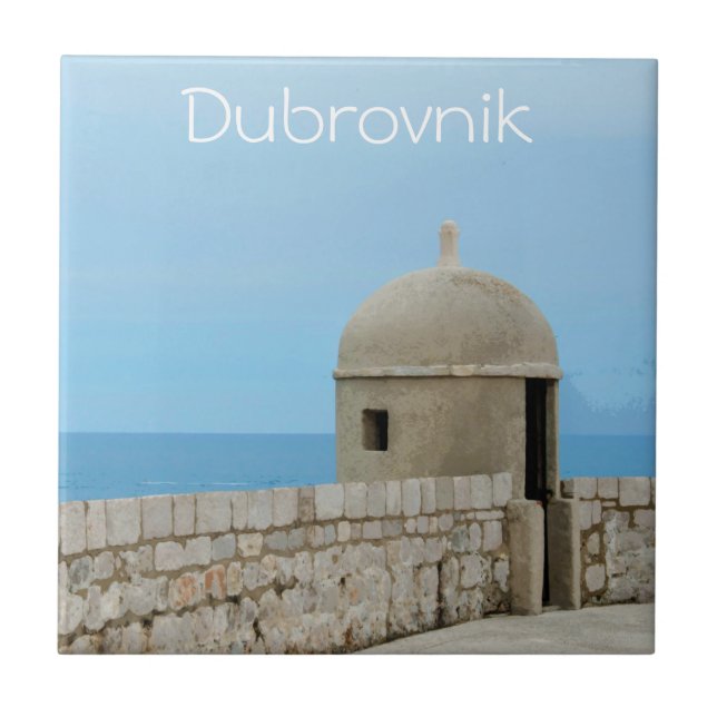 Pintura aquosa da parede da cidade de Dubrovnik (Frente)