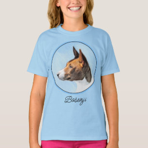Pintura Basenji - Camisa T Original Cute