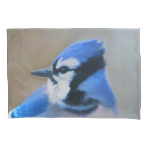 Pintura Blue Jay - Arte Original para Pássaros