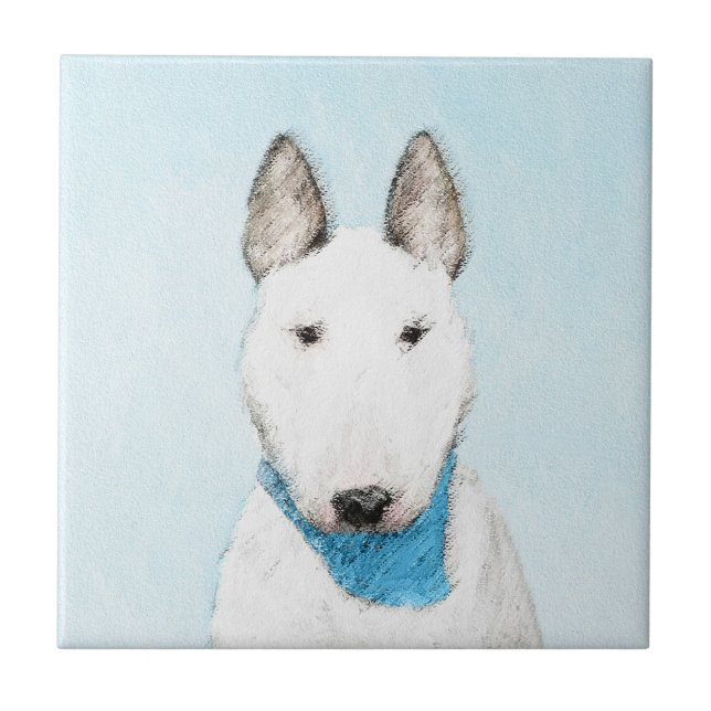Pintura Bull Terrier - Arte Cachorro Original Boni (Frente)