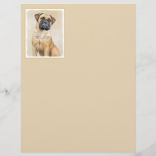 Pintura Bullmastiff - Arte Cachorro Original Bonit
