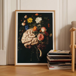 Pintura Cerebral Impressão Cerebral Pintura Floral