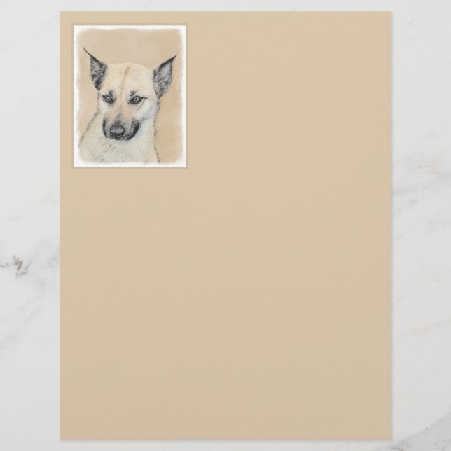 Pintura Chinook (Orelhas Apontadas) - Arte Canina  (Frente)