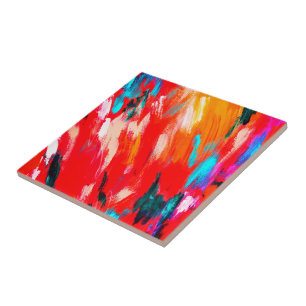 Pintura Colorida Abstrato de Aquarela - Beleza da