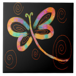 Pintura Colorida Abstrato Dragonfly