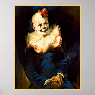Pintura com poster de palhaço 9