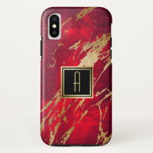 Pintura com respingos de monograma dourado