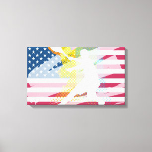 Pintura da arte do tênis em canvas