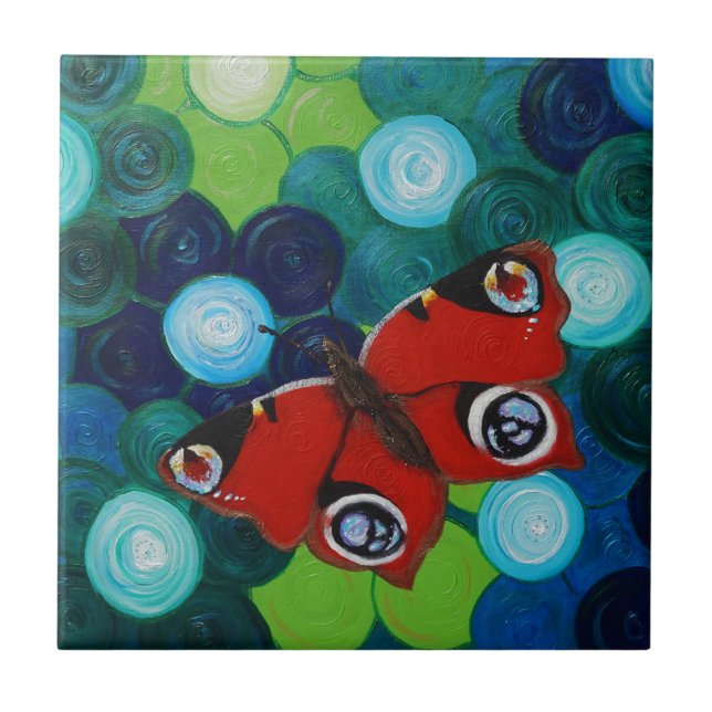 Pintura da Borboleta de Peacock (Frente)