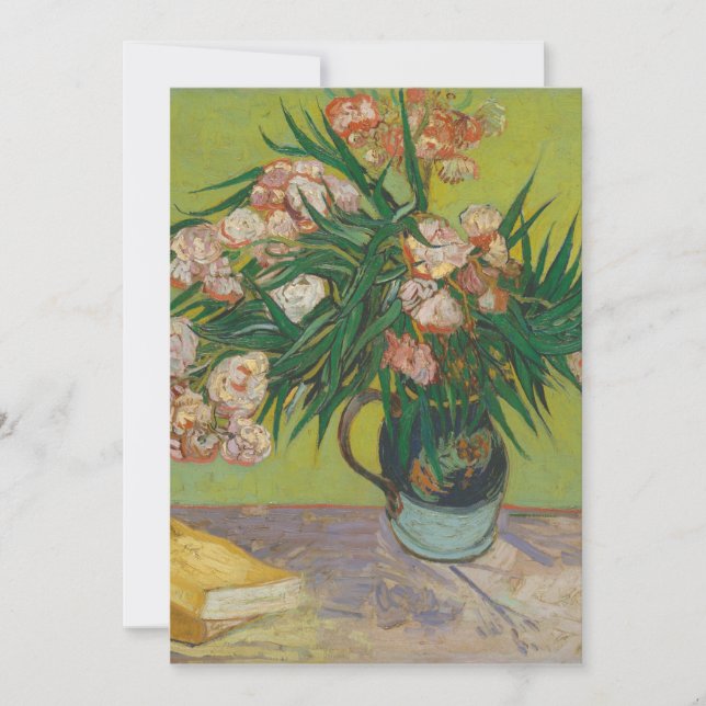 Pintura da flor de oleandro de Vincent Van Gogh (Frente)