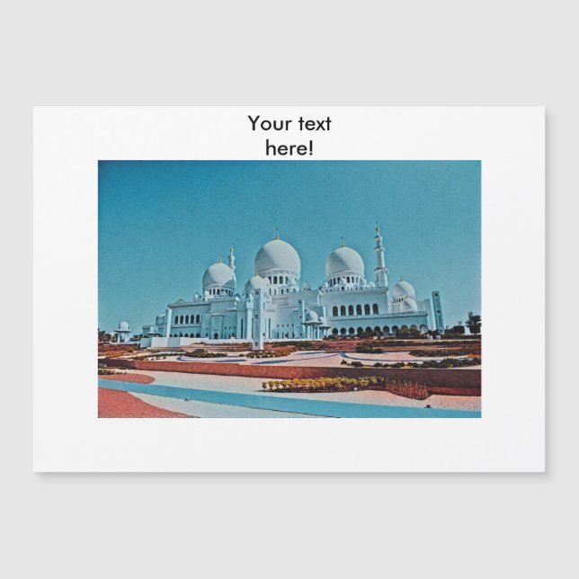 Pintura da mesquita Abu Dhabi (Frente)