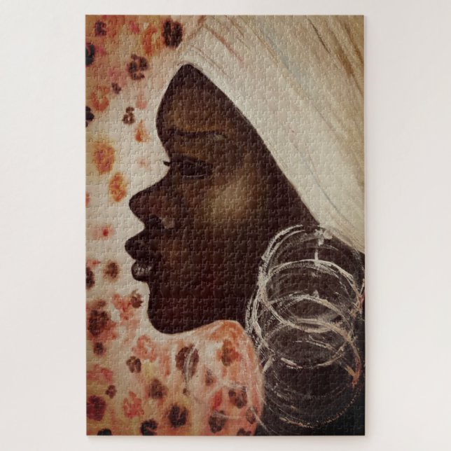 Pintura da Mulher Bonito da Beleza Quebra-cabeça a (Vertical)
