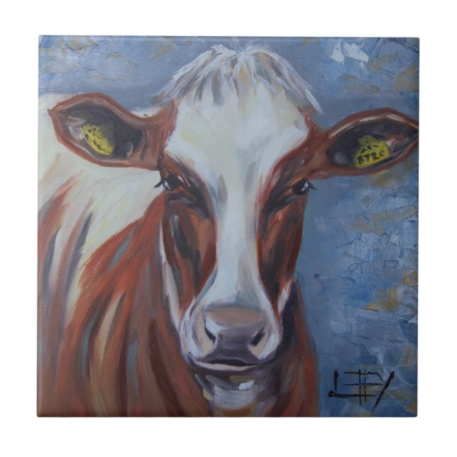 Pintura da vaca, decoração da vaca, arte da vaca, (Frente)