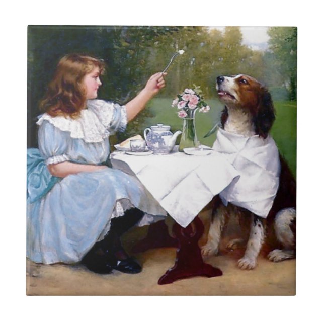 Pintura das maneiras de mesa do cão de estimação (Frente)