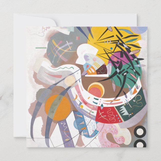 Pintura de Abstrato de curva dominante de Kandinsk (Frente)