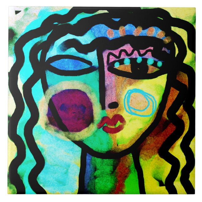 Pintura de Abstrato original (Frente)