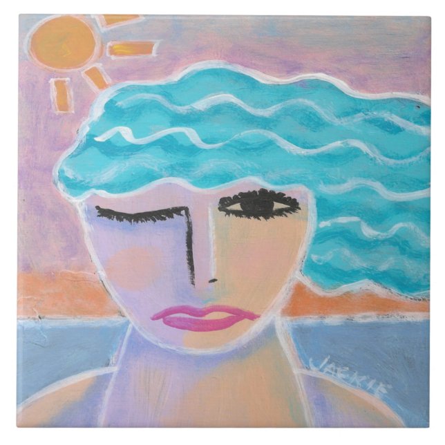 Pintura de Abstrato Original da Manhã Sky (Frente)